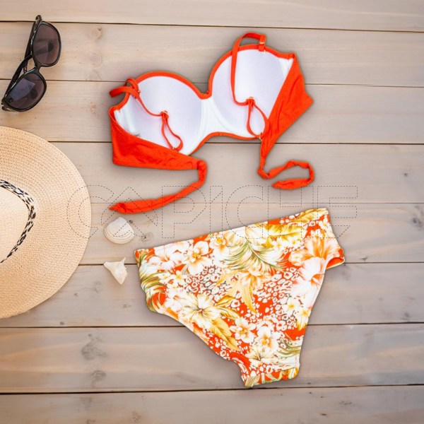 Bikini Alto soufrage Naranja