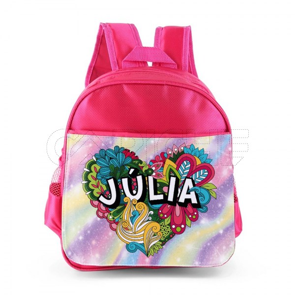 Mochila Pre escola Floral