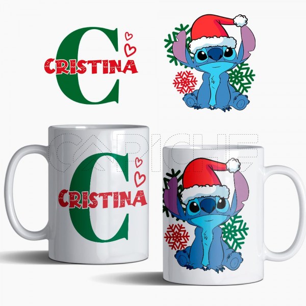 Taza Stitch Navidadício