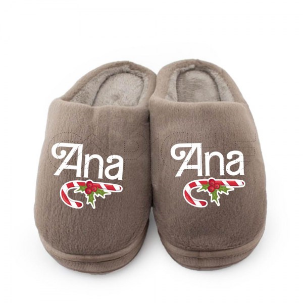 Pantufla Personalizada Pelucia Doce