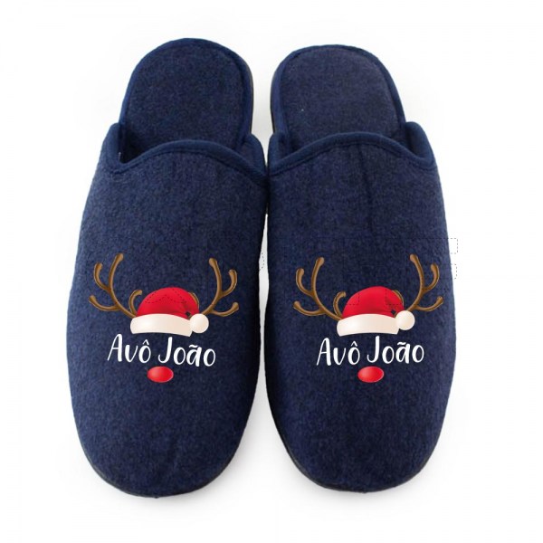 Pantufla Personalizada Rena Nombre