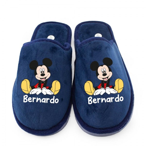 Pantufla Personalizada Mickey Nombre