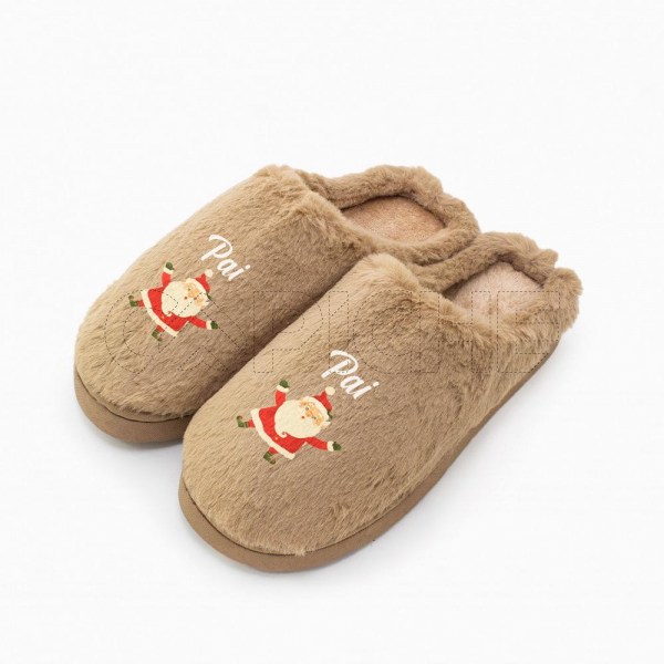 Pantufla Personalizada Pelucia Navidadina