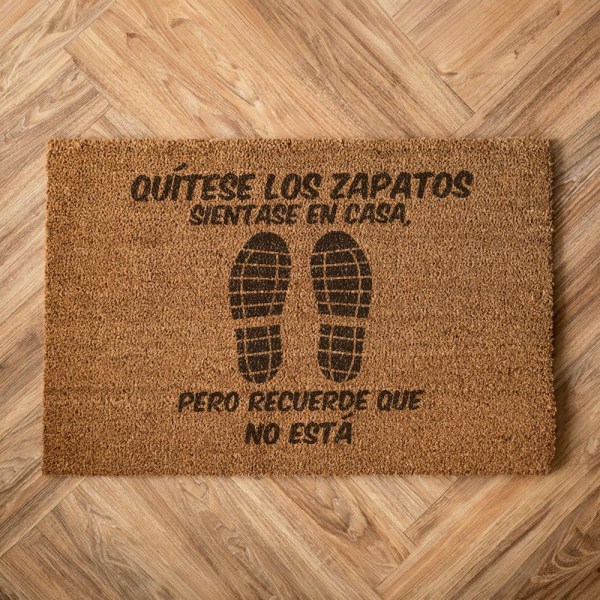 Tapete Quítese los zapatos