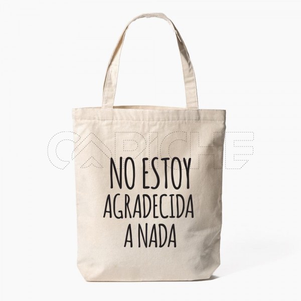 Saco Tote Bag No soy agradecida