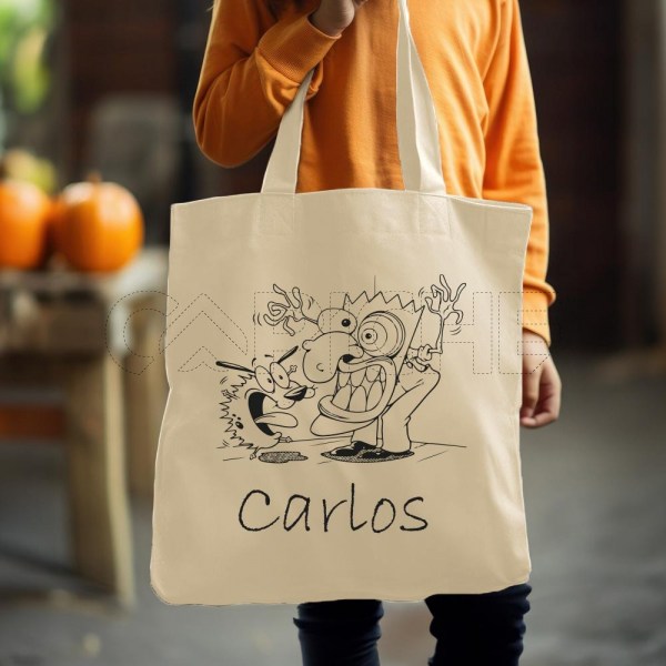 Saco Tote Bag Perro Covarde