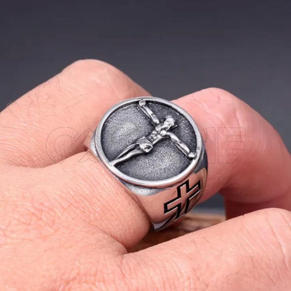 Anillo masculino Cristo