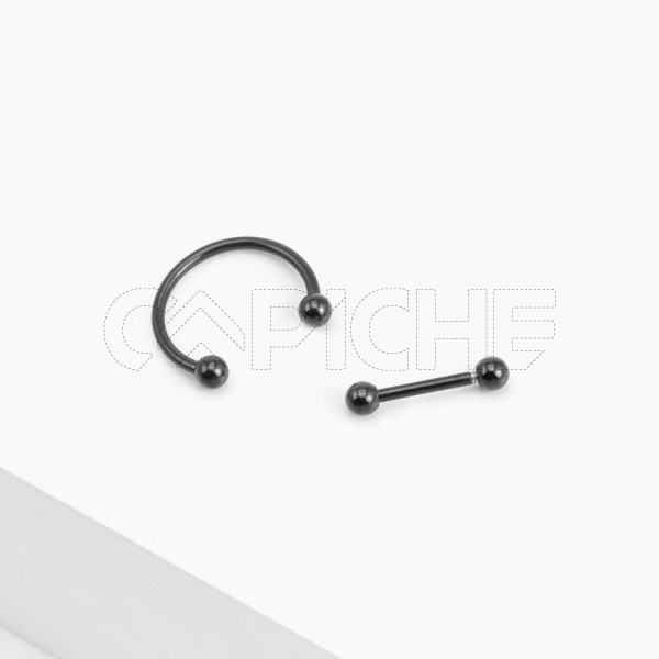 Conjunto Piercing Noir