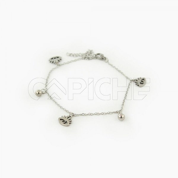 Pulsera em acero para pé Ojo