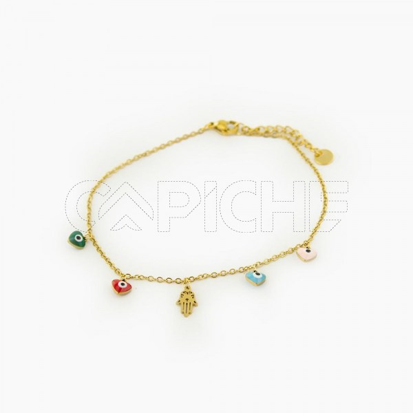 Pulsera em acero para pé PP060