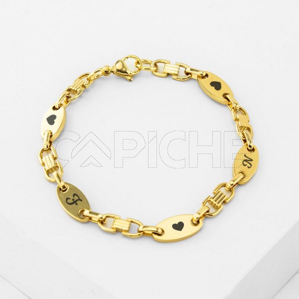 Pulsera em acero Sigla Dorado