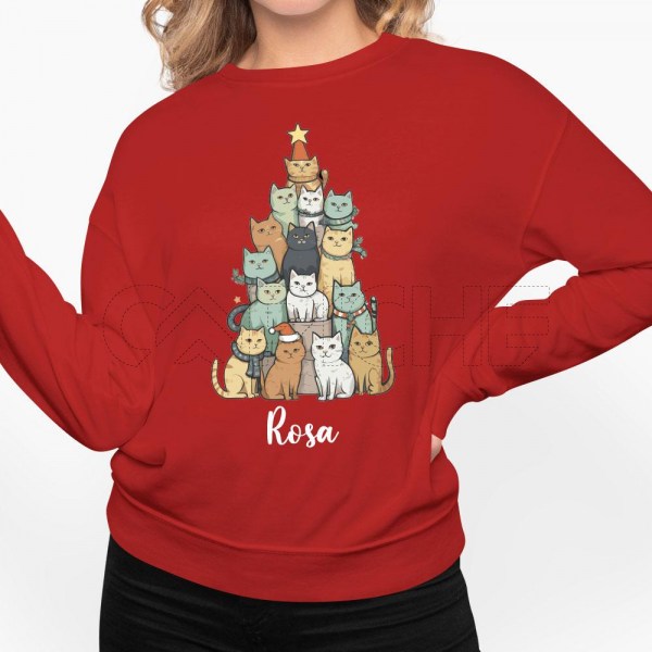 Sudadera Navidad Gatos