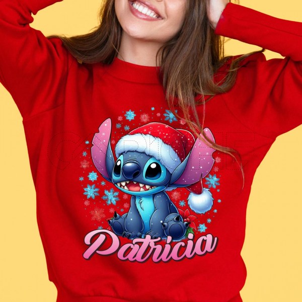 Sudadera Stitch Navidadício