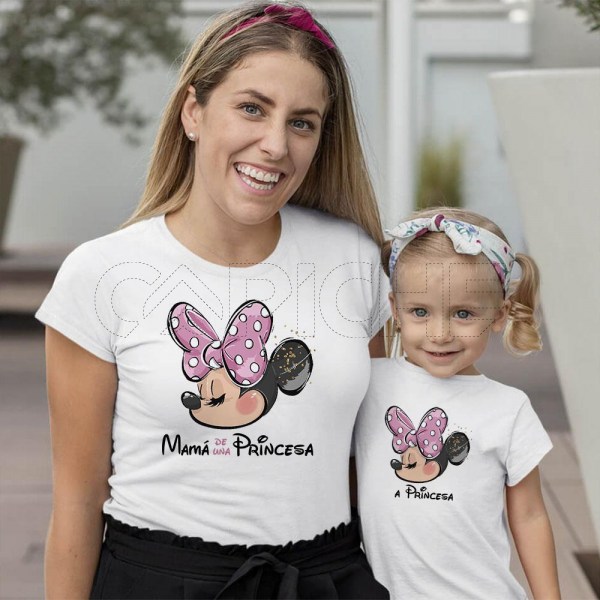 Camiseta Mamá Minnie Mãe de uma Princesa