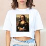 Camiseta Cropped Mona Lisa Cool