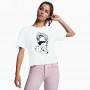 Camiseta Cropped  Cabeça estatua